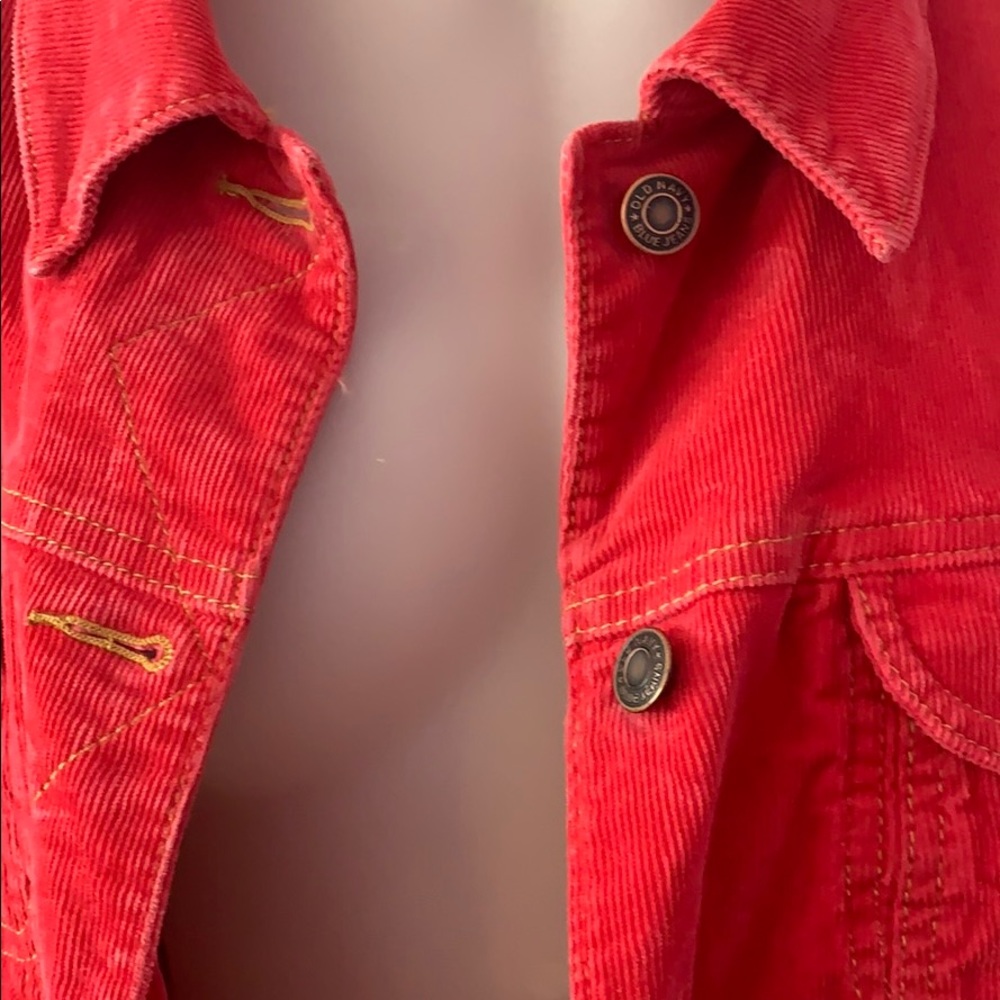 Old Navy Red Corduroy Jacket - Picture 3 of 3
